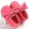 Chaussures de premiers pas pour bébés de 0 à 18 mois, mocassins pour filles, avec nœud papillon et paillettes, baskets décontractées, automne