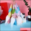 Party Favor 6 PCS Easter Hanging Bunny Ornaments Set Colorf Plush Gnomes Party Tree Decorations Drop Delivery Home Garden Festive Su Dhdbs