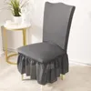 Chaves de cadeira capa de saia elástica El Banquet Dining Conference Chaircover Home Home com tudo incluído Jacquard Decor Table