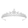 Moda cristal tiaras e coroas para mulheres casamentos de roupas de cabelo de cabelo de cabelo de cabeceira de j￳ias Banquet Banquet Party Gift
