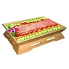 Plates Japanese Sushi Plate Wooden Creative Container Korean Tableware Sashimi Platter Bread Double Sided Cooking Box