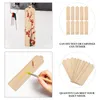 10pcs Wood Blank Bookmarks Unfinished Tags Creative Wooden Craft DIY Carved Graffiti Bamboo Board Material