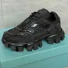 Mens Cloudbust Thunder Sneakers Dam Stickad Tyg Sko Låg Topp Hög Topp Plattform Skor Lätt gummisula 3D Trainers Löparskor Stor storlek Nya färger med box NO338