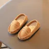 Кроссовки детская обувь мальчики Moccasins Kids Loafer Spring Summer Moccasin девочки повседневные малыши Baby PU кожа F02243 221109