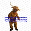 Costume de mascotte de bison de buffle marron Kerbau, bœuf sauvage, taureau, veau, personnage adulte, Promotion, grand magasin ambassadeur zx551