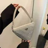 Purse popular bag women's 2022 new Triangle standard rivet sling one shoulder underarm Bag triangle bag