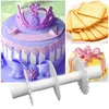 Bakningsverktyg 3 Style Fondant Flower Border Ribbon Roller Cutters Cake Decor Sugar Cutter Lace Decorating Embioner Diy Dough Cutting Tool