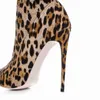 Stiefel Arden Furtado Frühling Herbst 2020 Mode Leopard Schuhe Frau sexy Stretch Mittelkalb Stiefel Slip auf spitze Zehen Stilettos High Heel 220906