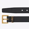 Fashion Men Belts Designer Leather Belt For Women Classic Letter S Buckle Luxury Ladies Waistband Gold Silver Cintura Mens Ceintures Gurtel