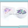 Andra f￶rem￥l Salong Health Beautyplastic Triangle Round Bead Sortering Trays Nail Art Tray Picking Plates For Diamond Jewelry Otsre