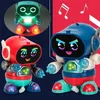 RC Robot Children Electric Dancing Robots for Kids Toy Rock Light Music Early Education Sprzedawca zabaw dla chłopców dziewczęta dzieci 221109