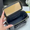 10A Mirror Quality Luxury Designer Vanity With Chain Bags Women Designer Handväska äkta läder Messenger Bag Withbox C122