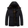 Parka Men Coats Winter Jacket Men Thicken Hooded Waterproof Outwear Warm Coat Casual Mens Jackets Overcoat Fur Thicking