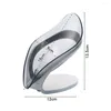 Soap Dishes Leaf Shape Box Bathroom Holder Dish Storage Plate Tray Toilet Shower Non-slip Drain Case Gadgets