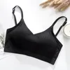 Bustiers korsetter Kvinnor Sling Tube Top Low Back Sleeveless Fashion Female Streetwear Seamless Croped Underwear Push Up Bra