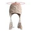 Шляпы эластичная ветрозащитная зимняя шляпа схема вязания для женщин сохраняет теплые пушистые пушистые холодные запасы
