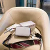 Borse da sera borsa a tracolla borse in pelle firmate da donna Luxury M Wide Strap J Fashion Color Matching Camera Bag Shopping Borsa a tracolla