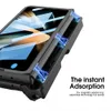 Magnetiska sugfall för Samsung Galaxy Fold 3 5G Case Armor gångjärn Mecha Stand Protection Cover