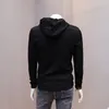 Erkekler Kısa Hoodies Sweater Sonbahar Kış Yeni Gençlik Moda Uzun Kollu Spor Hoodie Tetter Baskı Trendi Külkü Beyaz Siyah Adam Giyim M-4XL