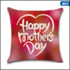 Pillow Case Mother Day Pillow Case Happy Design Linen Cotton Ers Square Sofa Cushion Er 45Cmx45Cm Drop Delivery Home Garden Textiles Dhdsx