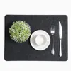 Table Mats Placemat Insulation Pads Cutlery Bag Felt Absorbent Set Thickened Non-woven Western