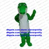 Costume de mascotte d'alligator Crocodile vert, tenue de personnage de dessin animé pour adulte, distribution de dépliants, circulaire circulaire zx639