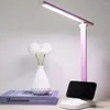 Tischlampen LED Schreibtisch faltbare USB wiederaufladbare Augenschutzlampe dimmbare Ebene Touch Nachtlicht für Schlafzimmer Nachttisch Lesen