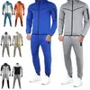 Tech Fleece Men Tracksuit Dwupoziomowy zestaw projektantów Trening Sport Sports Bluet High Qualitybig i wysoki wygodny sprężyna dressu