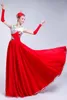 Desgaste do palco 2022 Feminino adulto Flamenco Dance Skirt Abrindo Big Swing Swing Festival Festival Performance Vestido DL6120