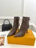 Diseñadores para mujer Botas Cuero Martin Tobillo Bota Chaelsea Moda Onda Color Suela de goma Cincha elástica Plataforma de lujo NEUMÁTICO bottega -N200