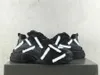 Authentieke heren Triple S Logotype schoenen Sneaker in Black White Technical Material Speed ​​Platform Men Women Outdoor Sports met originele doos 36-46