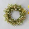 Decorative Flowers Pink Peony Simulated Garland Rattan Ring Decoration Pography Props Wedding Wreath Flower Home Door