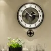 Zegary ścienne Nordic Silent Clock Modern Design Mechanik Giant Pendulum salon renOj de Pared Free Shiping