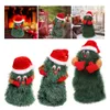 Plush Dolls Christmas Tree Rotating Dancing Singing Cute Electric Xmas Doll Funny Musical Toy Home Decoration 221109