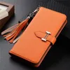 Super Luxury Litchi Leather Filp Falls för iPhone 15 15Pro 15Promax 14 14Plus 14Promax 13Pro 13 12 Promax 12 11 Pro XS Max X XR Fashion Wallet Cover Telefon Tillbehör