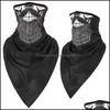 Designer maskerar is silkes triangel halsduk utomhus sport cykling ansiktsmask snabbdrikning hip hop bandanas andningsbara ridning fiske solsa dhaf7