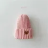 Doux chaud bébé bonnets tricotés chapeaux pour tout-petits enfants ours broderie enfants garçons filles automne hiver casquettes 7 couleurs GC1793