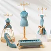 Jewelry Pouches Jewellery Displays Stand Earrings Ring Model Dress High-Heeled Shoes Rack Holder Display