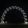 Décoration de mariage brillant météore douche lampe arc fête scène fond support avec LED lumières chaîne pour Festival Photo accessoires