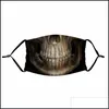 Designer maskers Halloween gezichtsmaskers clown skl stofdichte ademende verstelbare oorlussen wasbare mond drop levering huizen tuin hou dhfst