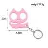 Party Favor Cute Cat Self Defense Keychain Bottle Opener Emergency Metal Windows Tools Keyring Car Keychains Women Gift C1110