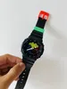 Męski cyfrowy sportowy kwarc Watch Pełna funkcja Automatyczne ręczne podnoszenie Lekkie światło Rubik's Cube Oak Black Series Zdejmowany zespół