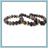 Bracelet d'agate ￠ rayures ￠ rayures violet perl￩ bracelet 8 mm 10 mm sardonyx perles rondes pierres de chinois bijoux en gros drop d￩livre dhz7x