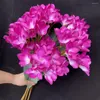 Fleurs décoratives 5pcs Soie Frangipanier 31 "Simulation Plumeria Rubra Pour La Maison Centres De Mariage Artificielle