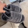 Designer Dames Slippers Fluff Yeah Slides Dames Dames Schoenen Bont Australië Booties Fuzzy Soft Indoor Furry Yeah Wgg Grijs Zwart Beige Maat 35-40