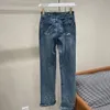 Женские брюки плюс размер дизайнерские джинсы для одежды мужчина и женские дизайнерские вышитые буквы Slim Fit Denim Fashion Fashion Straight Casual роскошные брюки