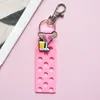 Bad Bunny PVC Doll Neychain Straps Pendant Cartoon Diy Jewelry Gift Key Chain Soft Bag Pandents 10 Styles