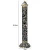 Fragrance Lamps Incense Censer Antique Vertical Buddha Home Decoration Hollow Carving Spice Burner For Office/Home Decor