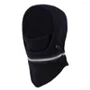 Capacetes de motocicleta para esqui masculino e feminino à prova de vento, protetor auricular reflexivo, tubos quentes, balaclava, máscara facial, suporte para o pescoço, cachecol, boné