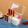 Sieradenzakken acryl katoenen pads lippenstifthouder organisator swab balls dispenser puff doos wimper opslag stofdichte cosmetische kussen container